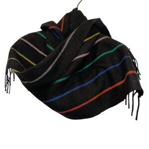 San Francisco Cashmere wool Scotland rainbow Striped scarf